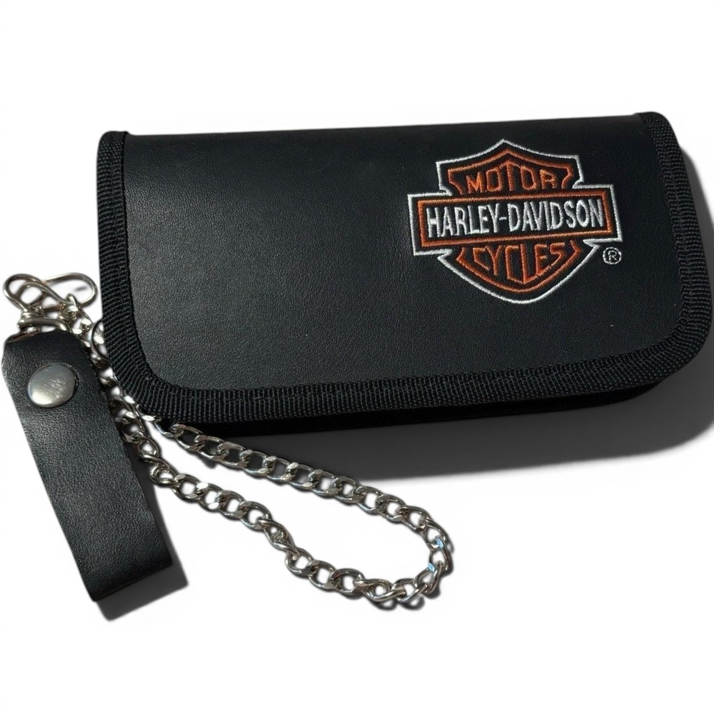 Harley Davidson Cycles Dart Case Chain and 5 Steel Tip Darts Black Logo Travel